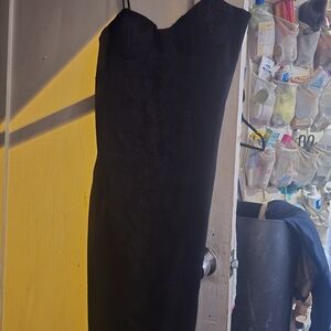 Socialite Black Strapless Dress